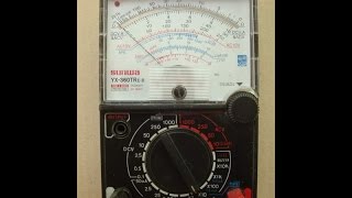 How to find resistance using Analog Multimeter SAMWA YX-360tr