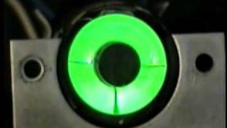 Simulating Magic Eye Tubes With Spinning LEDs and Simple Electronics