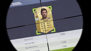 OMG I SNIPED MESSI FOR UNDER 100K! FIFA 18 ULTIMATE TEAM