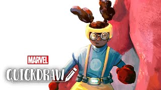 Artist Irma Kniivila draws Moon Girl – Marvel Quickdraw