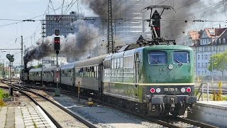 Dampflok BR 01 2066 und BR 151 119 in München Ostbahnhof