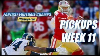 Fantasy Football Week 11 Waiver Wire Pickups