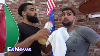 Amir Khan Behind The Scenes In Camp For  Vargas EsNews Boxing