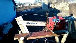 Прикольное приспособление для распила дров...