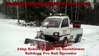 Mitsubishi MiniCab 4x4 Mini Truck Snowblower Project