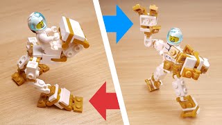 [LEGO Mini Robot Tutorial] Transformer Robot - Vehicle for mini figure  (Bipedal mech)