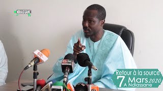 Conference De Presse De Cheikh Bou Diop : Retour A La Source Samedi 07 Mars 2020 A Ndiassane.