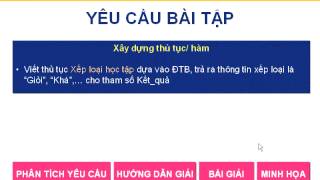 Video tự học NMLT Visual Basic .Net  Bài 28 - Viết thủ tục tính điểm TB