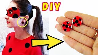 DIY СЕРЬГИ ЛЕДИ БАГ КАК СДЕЛАТЬ ТАЛИСМАН СЕРЁЖКИ ЛЕДИ БАГ САМЫЙ ПРОСТОЙ СПОСОБ | Буся Кукуся
