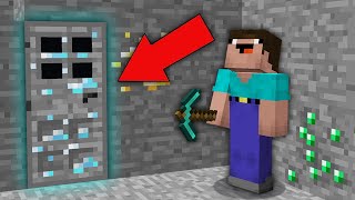 Minecraft NOOB vs PRO: NOOB DIGGING MINE BUT FOUND SECRET DIAMOND ORE DOOR! Challenge 100% trolling
