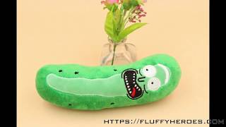 Plush Pickle Rick - Cute Stuffed Toy | FluffyHeroes.com