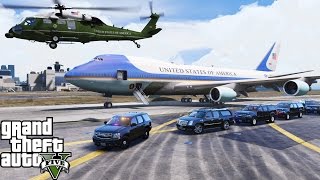 GTA 5 Presidential Mod | Secret Service Escorting The President Of The United States Thru Los Santos