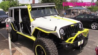 Erika Costell's West Coast Customs G.O.A.T. Jeep Wrangler 4x4 Is Spotted Parked On Melrose Avenue