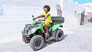 TRAVEL VLOG: Exploring SANTORINI on ATV QUAD! + Riding the CABLE CAR! #REISVLOG || IMANIASWORLD ♥