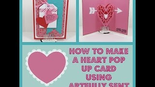 Artfully Sent Cricut Cartridge Pop Up Heart Card
