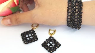 Браслет из бисера/Браслет из бусин/Браслет своими руками/Beaded bracelet/Beaded Bicone Bracelet