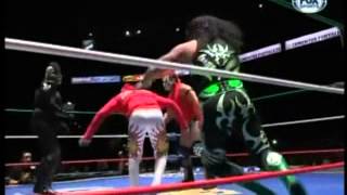 Mistico, Valiente, Volador Jr. vs Kráneo, Mr. Águila, Psyco Ripper