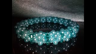 Браслет. Квадратный жгут из бусин. Tutorial: bracelet. DIY