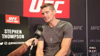 Stephen Wonderboy Thompson on Darren Till "Im not taking the guy lightly" UFC Fight Night Liverpool
