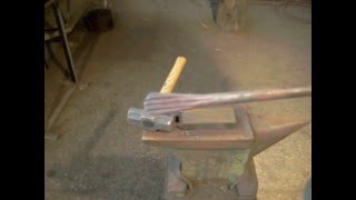 Гусиная лапка вручную без молота и станка.