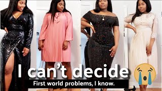 BOOHOO VS. ZARA | HELP ME pick a dress for a Christmas Party! - Curvy Try On haul