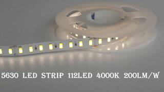 5630 LED strip 112LED 4000K 200LM/W  SMD 5630 Led Strip Light CRI 97 95 90 80-www.HULKLED.com