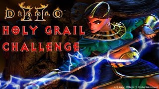 Daily Diablo 2 #1 - Holy Grail Magic Find Challenge BUT HARDCORE! Mini Sorceress Speedrun Stream #1