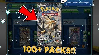 Opening 100+ Packs of Ultra Prism on Pokemon Trading Card Game Online!