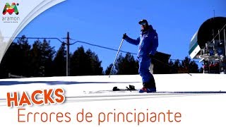 Principales ERRORES de principiantes en ESQUÍ | Grupo Aramón
