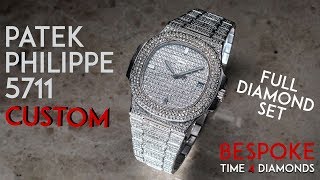 Unique Custom Patek Philippe Nautilus 5711: Fully Diamond Set (T4D) Watch Review