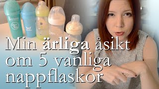 Ärlig åsikt om 5 vanliga nappflaskor