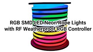 120 Volt RGB Color Changing SMD LED Neon Rope Light - Full Version