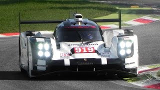 Porsche 919 Hybrid LMP1 In Action On Track - V4 Turbo Engine Sound