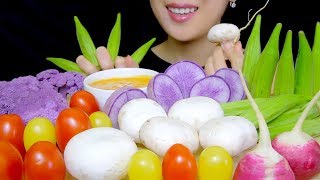 HEALTHY EATING ASMR: RAW VEGGIE PLATTER | Crunchy Sounds | COLLAB WITH BLACKBIRD ASMR | TracyN ASMR