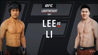 EA Sports UFC 3 - BRUCE LEE vs JET LI - Gameplay (HD) [1080p60FPS]