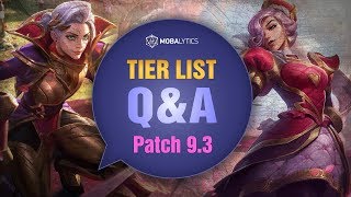 League of Legends Mobalytics Patch 9.3 Tier List Q&A