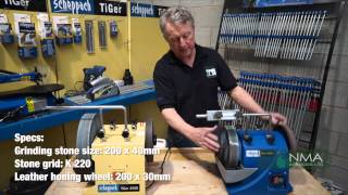 Scheppach 250 x 50mm Dia. Tiger 2000s Wet Stone Sharpening & Honing System - NMA Agencies Ltd