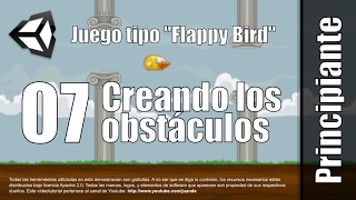 07 - Creando los obstáculos - Tutorial juego tipo Flappy Bird en Unity