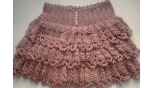 How to Crochet ruffle skirt - video 1