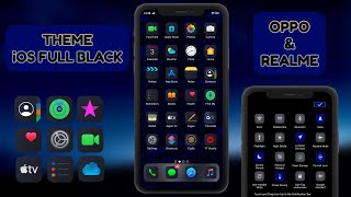 iOS Full BLACK THEME || FOR OPPO/REALME