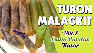 How to Make Turon Malagkit  | Ube and Buko Pandan Flavor