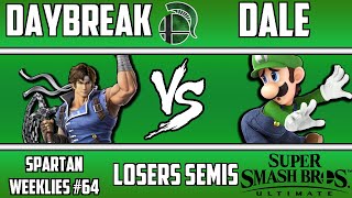 Spartan Weeklies #64, Losers Semifinals: Daybreak(Richter) vs Dale(Luigi)