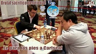 MAGNUS Carlsen PIERDE vs Xiangzhi Bu. BRUTAL SACRIFICIO posicional. Copa del mundo ajedrez