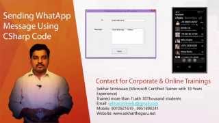 Sending WhatsApp Message using C# Code
