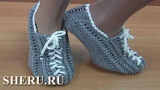 Уютные следки без швов спицами. Урок 115