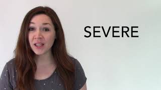 Severe - Learn English words every day with Spotlight