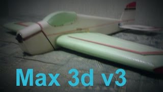 Радиоуправляемая модель. Постройка. Модель самолета. Мах3d-v3