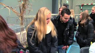 Studenten Landstede MBO Dierverzorging Raalte bij Zwolse Kleindiershow