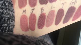 Greige / Dusty Mauve Liquid Lipstick Swatches!