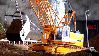 RC LIEBHERR HS 843! DRAGLINE! CABLE EXCAVATOR! SEILBAGGER! 1:12 SCALE Model! Roadworker!